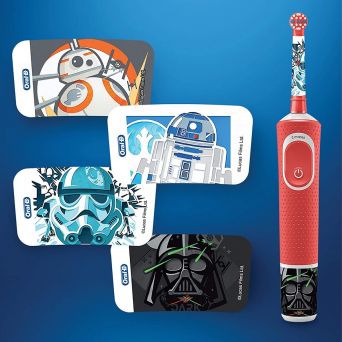 Oral-B D 100.414 2 Kids Electric Toothbrush Star Wars, with travel case special edition