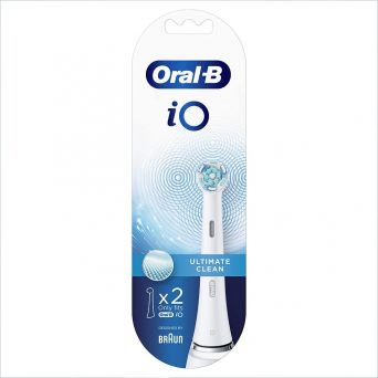 Oral-B iO Ultimate Clean White Toothbrush Heads - Pack of 2