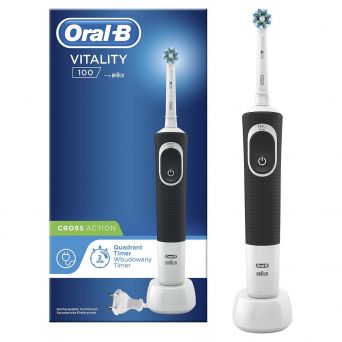Oral B Vitality 100 Black Rechargeable Toothbrush D100.413.1