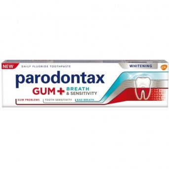 Parodontax Gum + Breath & Sensitivity Whitening Toothpaste 75ml