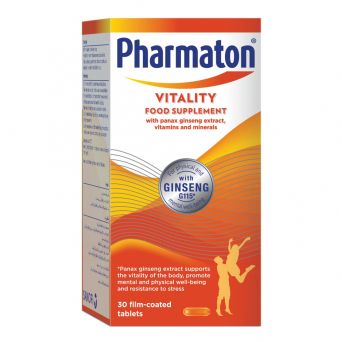 Pharmaton Vitality Multivitamin with Ginseng for Energy 30s