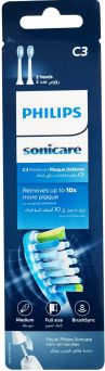 Philips Sonicare C3 Plaque Control Brush Heads 2'S White Hx9042/17