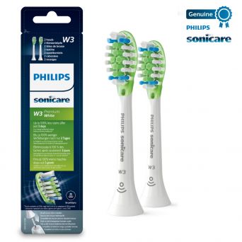 Philips Sonicare W3 Premium White Brush Heads 2'S White Hx9062/17