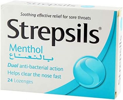 Strepsils Menthol Antiseptic Lozenges 24's