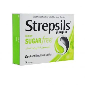 Strepsils Sugar Free Lemon & Herb Antiseptic Lozenges 16's
