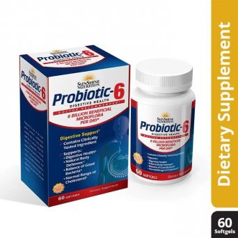 Sunshine Nutrition Probiotic- 6 Softgel 60'S