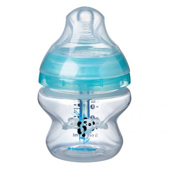 Tommee Tippee Advanced Anti-Colic Feeding Bottle, 150ml x1 - Deco