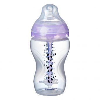 Tommee Tippee Advanced Anti-Colic Feeding Bottle, 340ml x1- Girl