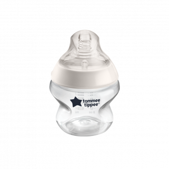 Tommee Tippee Closer to Nature Feeding Bottle, 150ml x 1 - Clear