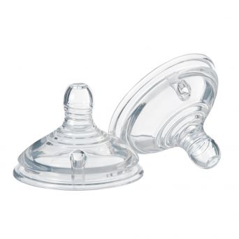 Tommee Tippee Closer To Nature Slow Flow Teats 0M+ 2'S