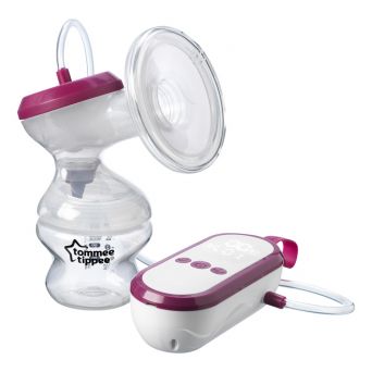 Tommee Tippee Made for Me Electric Breast Pump, very quiet USB rechargeable & portable unit with Massage & express modes