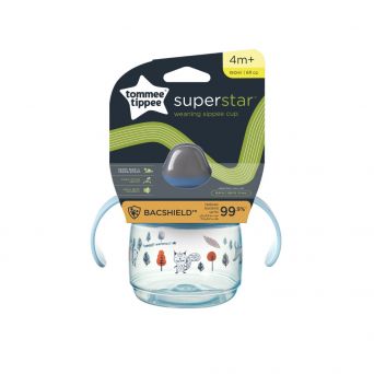 Tommee Tippee Superstar Sippee Weaning Cup, Babies Sippy Bottle, 190 ml