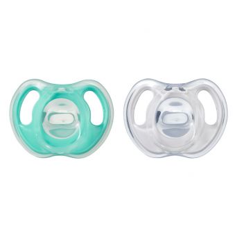 Tommee Tippee Ultra-Light Silicone Soother 0-6m, Pack of 2