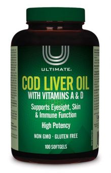 Ultimate Cod Liver Oil With Vit. A&D 100 Softgels