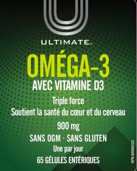 Ultimate Omega-3 900Mg With Vit. D3 65's Softgels