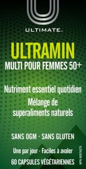Ultimate Ultramin-Women's 50+ Multi 60's Vegcaps