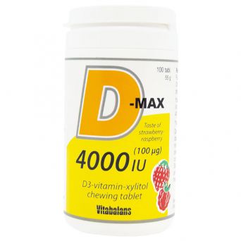 Vitabalans D-Max 4000Iu Chewable Tablet 100's