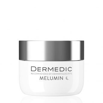 Front view of Dermedic Melumin Anti-Dark Spots Concentrated Night Cream 50 ml tube — dark spot corrector night cream