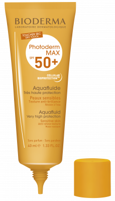 Bioderma Photoderm MAX Aquafluide SPF 50+ Dry touch mat finish sunscreen