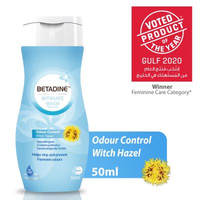Betadine Intimate Wash Odour Control Witch Hazel 50ml