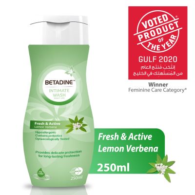 Betadine Intimate Wash Fresh & Active Lemon 250ml