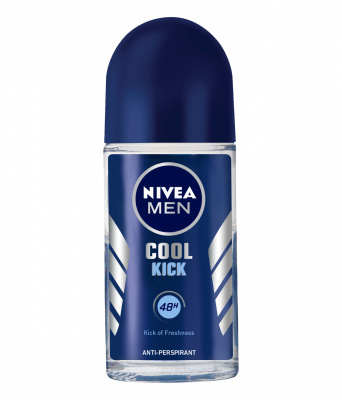 Nivea Men Cool Kick, Deodorant for Men, Fresh Scent, Roll-on 50ml