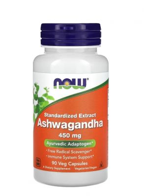 NOW Ashwagandha 450 mg Veg Capsules 90's