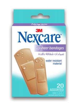 3M Nexcare Sheer Bandages Assorted 20's