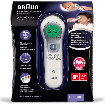 Braun NTF3000 No Touch + Forehead thermometer