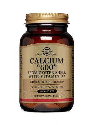 Solgar Calcium '60' (From Oyster Shell With Vitamin D3) 60 Tablets