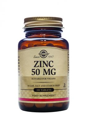 Solgar Zinc 50 Mg 100 Tablets
