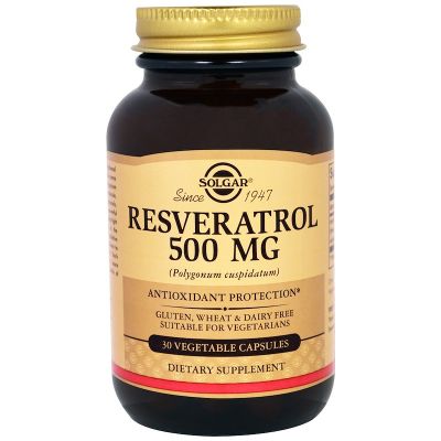 Solgar Resveratrol 500 Mg 30 Vegetable Capsules