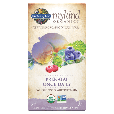 Garden of Life Mykind Organics Prenatal Once Daily Multi 30 Vegan Tablets
