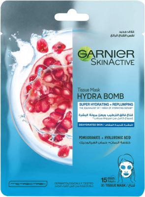 Garnier Skinactive Pomegranate Hydrating Face Tissue Mask For Dehydrated Skin 32gr