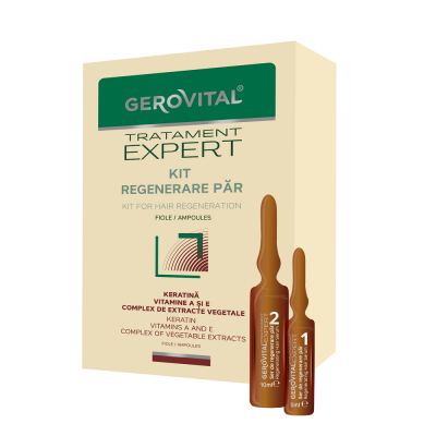 Gerovital Kit For Hair Regeneration Ampoules