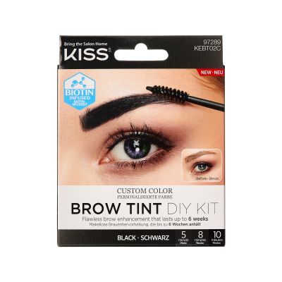 Kiss Brow Tint Diy Kit Black Kebt02C