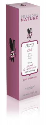 Precious Nature Oil With Grape And Lavender For Curly And Wavy Hair 100ml