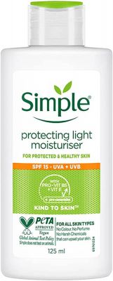 Simple Light Moisturiser Spf15 125ml