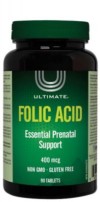 Ultimate Folic Acid 400Mcg 90's Tabs