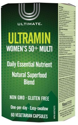 Ultimate Ultramin-Women's 50+ Multi 60's Vegcaps