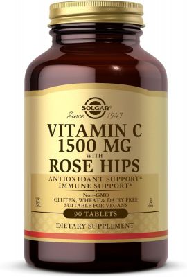 Solgar Vitamin C 1500mg With Rose Hips Tablet 90's