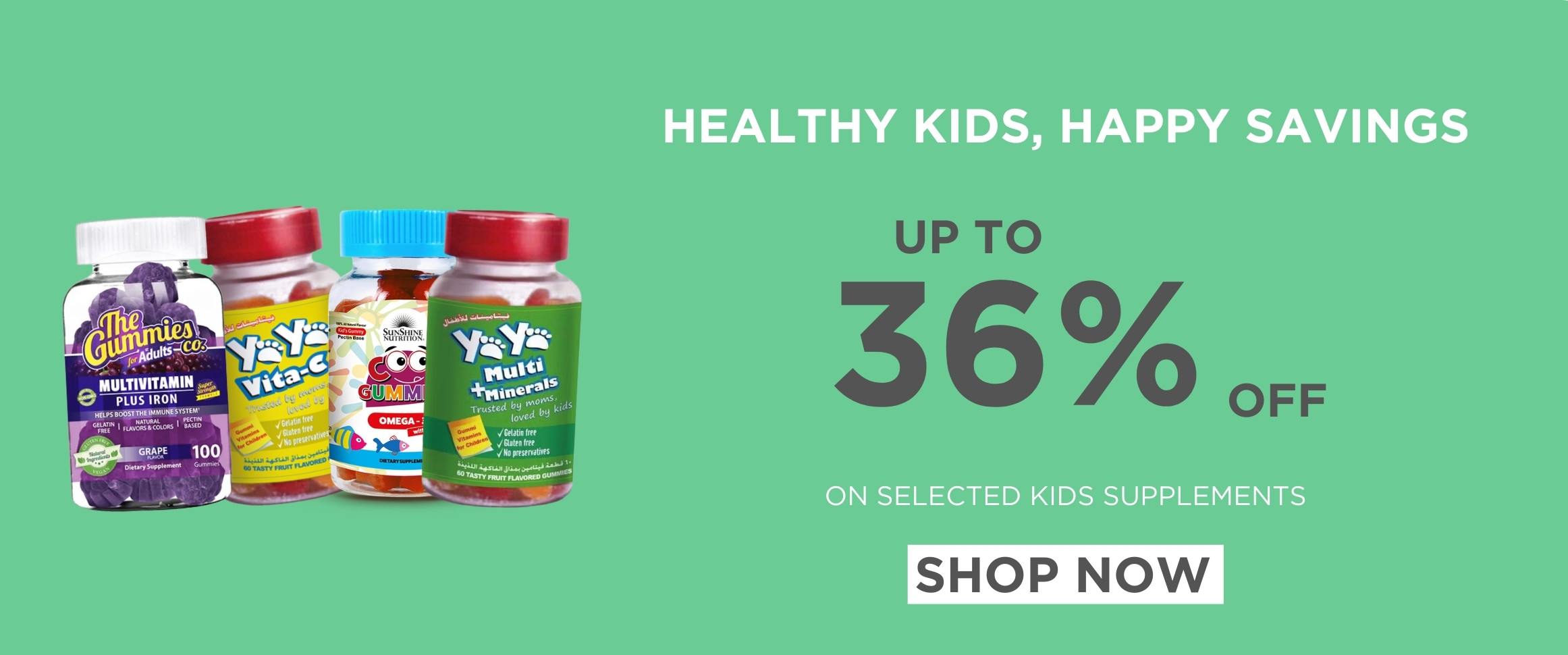 Up To 36% Off On Selected Kids Supplements Items