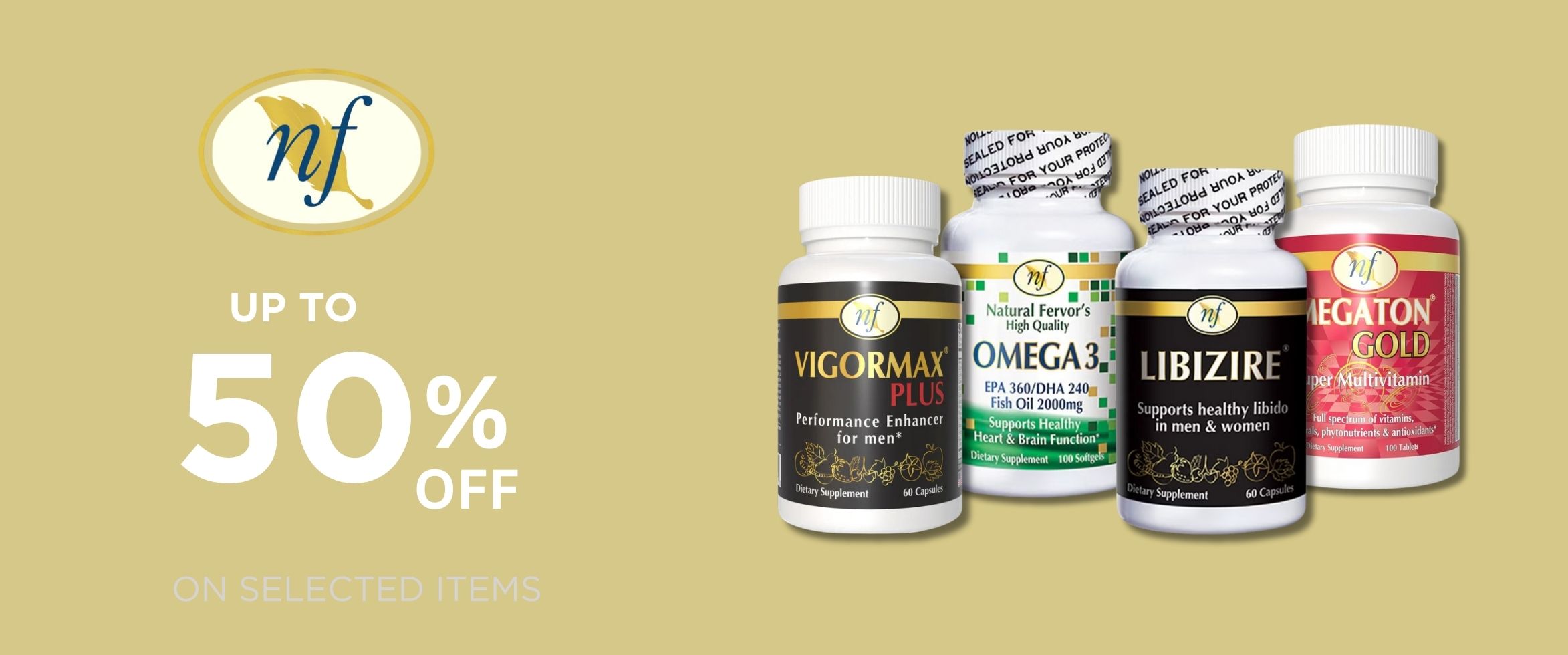 Up to 50% Off On Selected NF Supplements