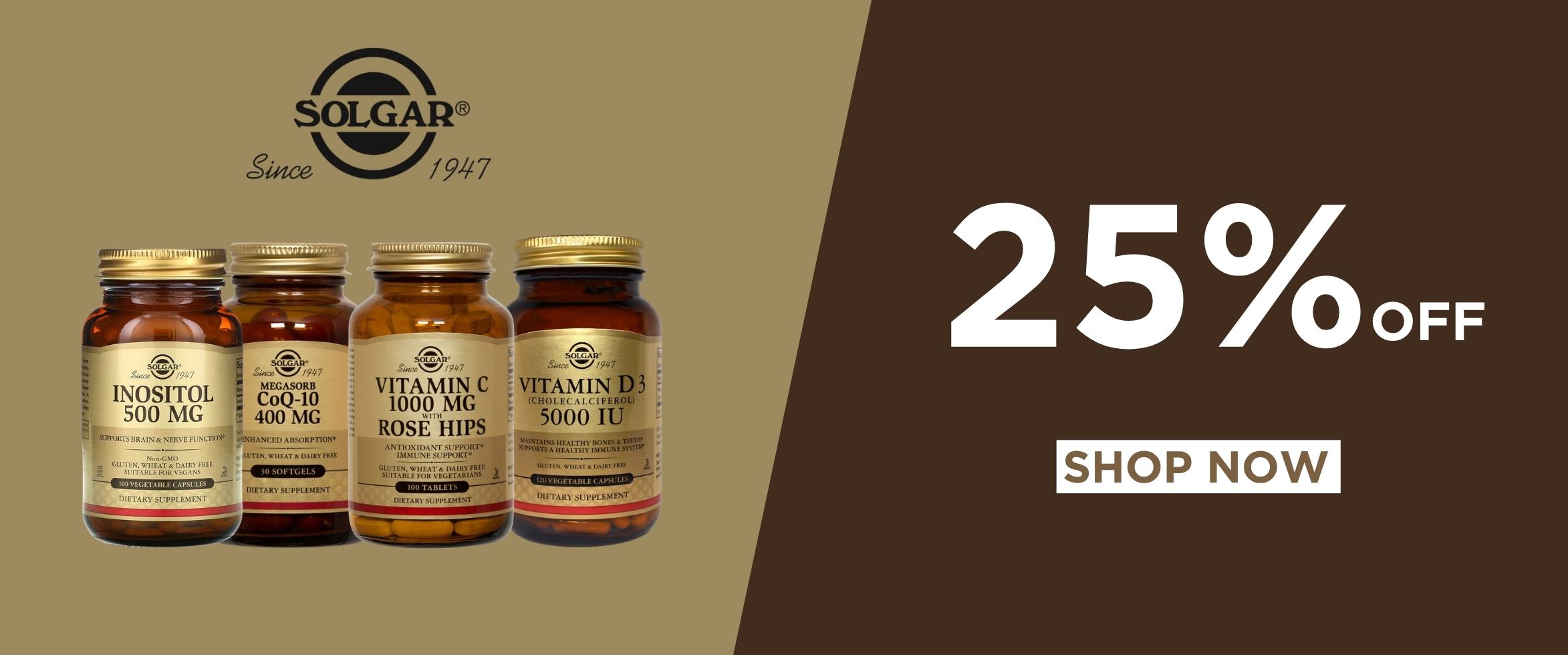 25% off on Solgar Supplements